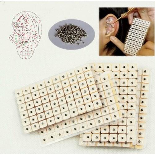 600 Pcs/lot Relaxation Ears Stickers Acupuncture Needle Ear Vaccaria Seeds Ear Massage Auricular-paster Press Seeds