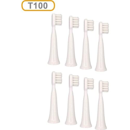 8Pcs T100 Replacement Heads For Xiaomi Mijia T100 Mi Smart Electric Toothbrush Heads Cleaning Whitening Healthy