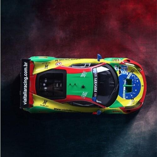 Bburago New 1:43 Ferrari 458 ITALIA GT3 car model and toy car die-casting static model collection dedicated Le Mans rally car
