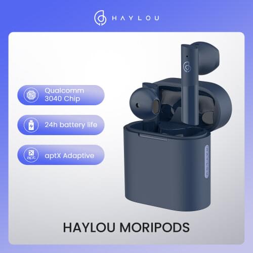 TWS fone bluetooth 5.2 Haylou MoriPods QCC3040 noise reduction wireless earphones aptX Adaptive/AAC HiFi Comfortable in-ear
