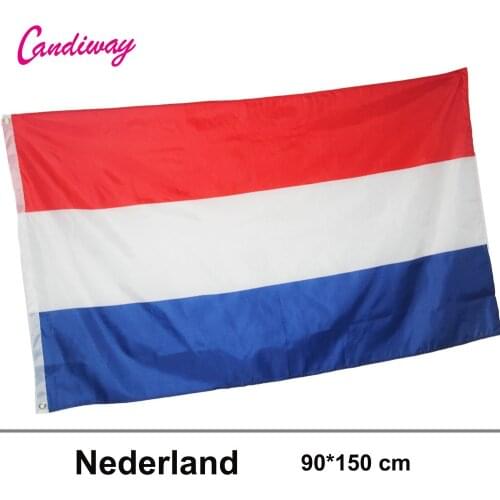 CANDIWAY Large Netherlands Flag Polyester Dutch National Banner Indoor Outdoor New Flag of Holland 90*150CM