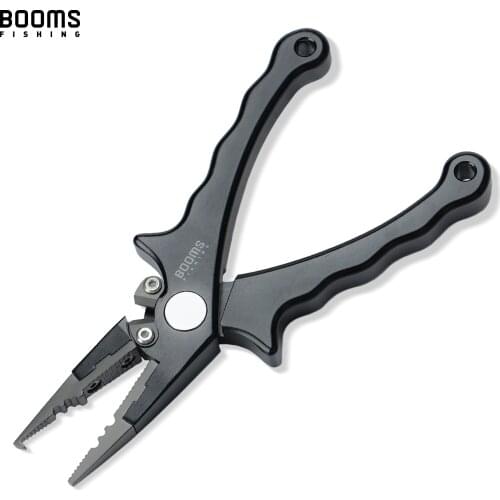 Booms Fishing X07 Quick-Cut Fishing Pliers Saltwater Hook Remover Braid Line Cutting and Split Ring Tool with Lanyard and Sheath