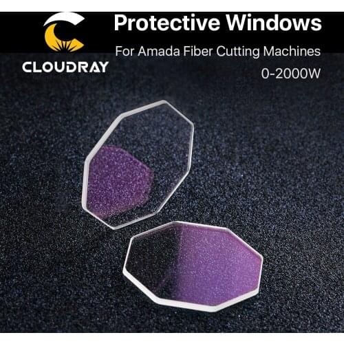 Cloudray Laser 0-2000W Protective Windows Dia.33mm T1.5 Quartz Fused Silica JGS1 for Amada 1064nm Fiber Laser Cutting Machine