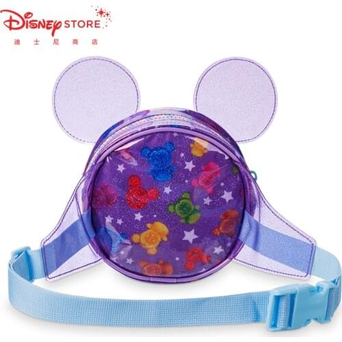 Disney Mickey Minnie Cartoon Bag Childrens Portable Waist Bag Fashionable Kids Coin Card Bag Festival Gifts