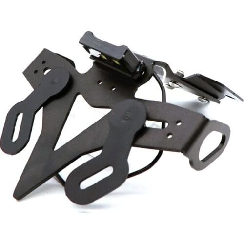 For Yamaha Mt07 Fz07 2013 2014 2015 2016 2017-2019 Motorcycle Modification with Light License Plate Frame Short Tail License