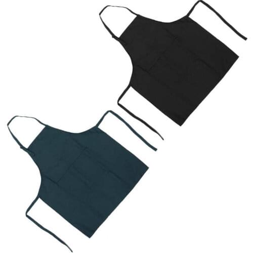 Electric Shavers Hair Trimmer Waterproof Nail Art Apron Pure Color Apron Unisex Cooking Apron with Adjustable Neckband