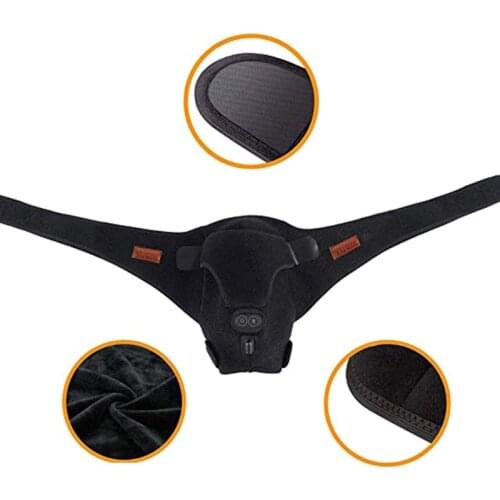 H7JC USB Charging Heated Single Shoulder Brace Pain Relief Dislocated Shoulder Support Hot Wrap Guard Pad