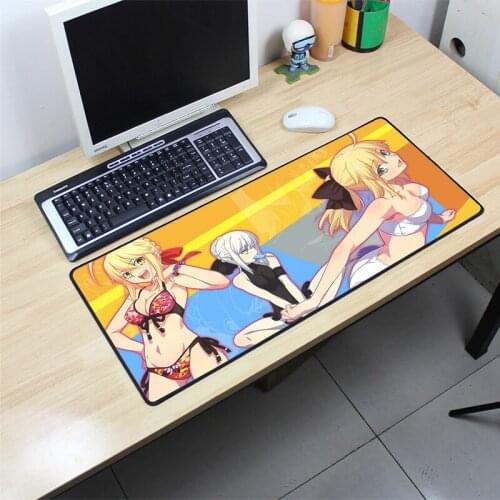 Fate Saber padmouse 70x30cm fgo pad to mouse notbook computer mousepad wrist rest gaming mouse pad gamer to ergonomic mouse mats