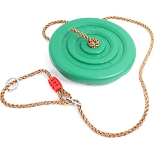 Red Children Swing Disc Toy Seat Kids Swings Outdoor Playground Hanging Garden Play Entertainment Activity