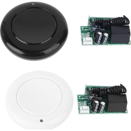 DC12V Round stickers Control Single Light Switch Receiver Module Transmitter Kit