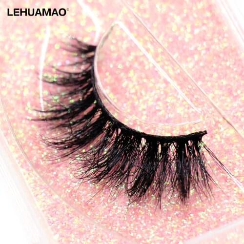 LEHUAMAO Makeup Mink Eyelashes 100% Cruelty free Handmade 3D Mink Lashes Full Strip Lashes Soft False Eyelashes Makeup Lashes