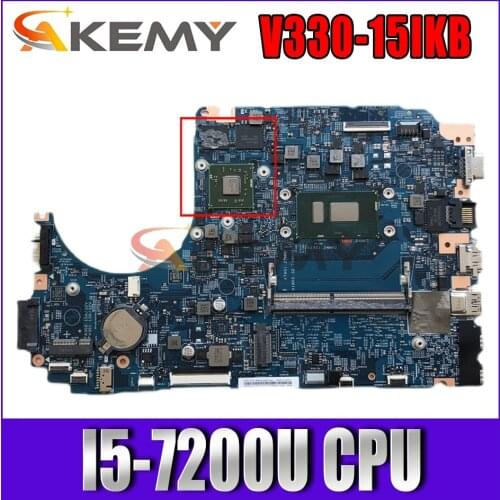 LV315KB MB 17807-3 448.0DC04.0031 Motherboard For Lenovo V330-15IKB Laptop Motherboard I5-7200U with video card 100% test intact