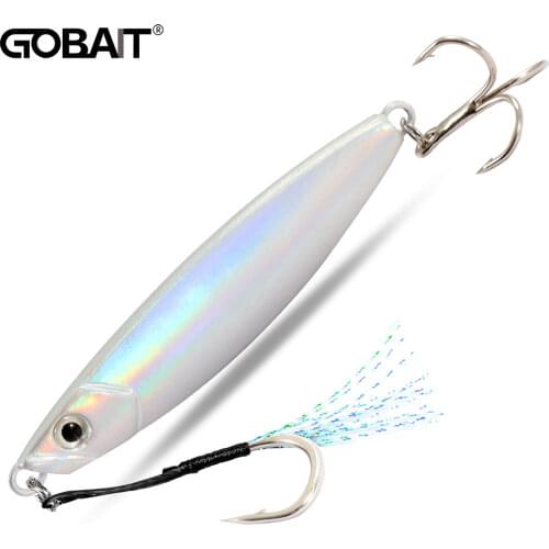 Fishing Lure Metal Jig Shore Casting Jigging Hook Swimbait Spoon Saltwater Jack Artificial Bait Laser Cover Cast Spinning Tackle