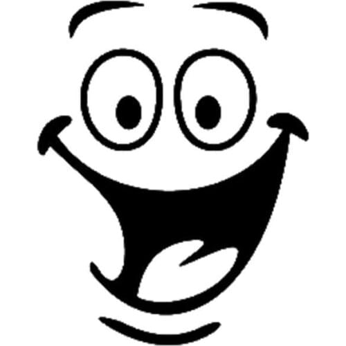 Wall Sticker WC Toilet Decal Black Cute Funny Smile Face Waterproof Wallpaper For Baby Kids Bathroom Decoration Home Decor DIY