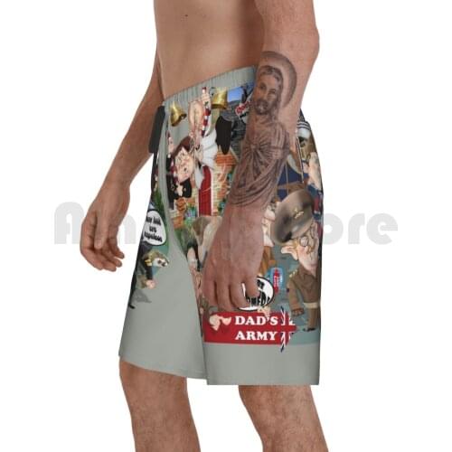 Dads Army Collective Beach Shorts Men Beach Pants Swimwear Dads Army British Vera Lynn Home Guard