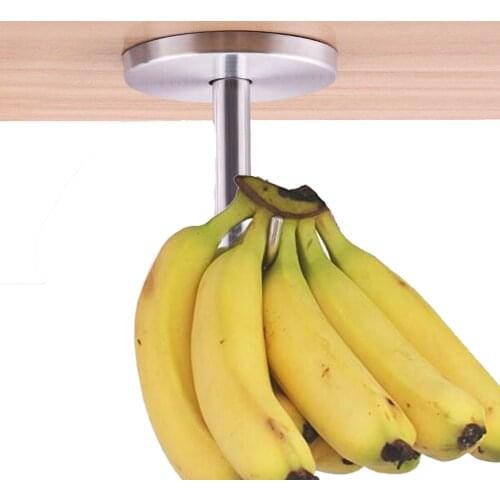 Banana Stainless Steel Stand Hanger Organizer Hook Kitchenware Under Cabinet