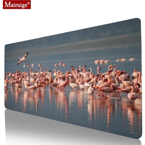 Phoenicopteridae Pink Mouse Pad Kawaii DIY Custom Desk Mat Persona Mause Carpet Best Game Mat Large Mousepad Keyboard Pad