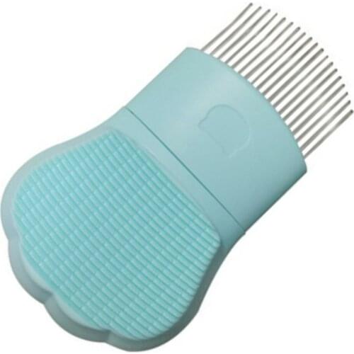 Self-cleaning Comfortable Comb For Dogs Hair Removal Durable Comb Pet Massage Brush Long And Short Hair Pet Brush Round Teeth