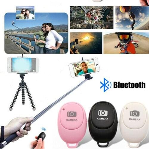 Self-timer Phone Selfie Mini Bluetooth-compatible Remote Control Button Wireless Controller Camera Stick Shutter Release
