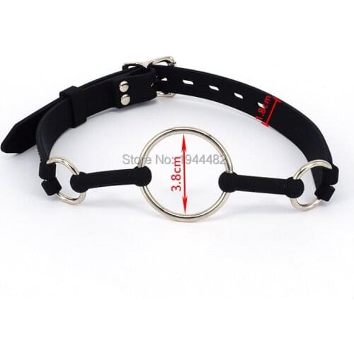 SODANDY Open Mouth Gag Silicone Ball Gag Sex Toys Bondage Restraints O Ring Gag Adult Game Oral Fixation Sex Toys For Couple