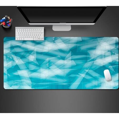 Blue Modern Creative 3 d Mousepad Player Gaming Mats Home Computer Keyboard Best Rubber Mousepad Practical Not Scroll Side Mats