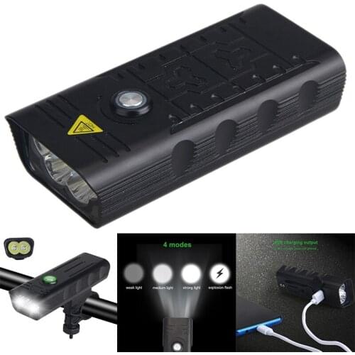 Bike Front Light Usb Rechargeable Bike Light, 4 Light Mode Fits All Bicycles, Mountain,Road Front Lights