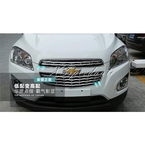 High Quality Chromed Grill Grille Trim Cover For Chevrolet Chevy TRAX 2014-2016