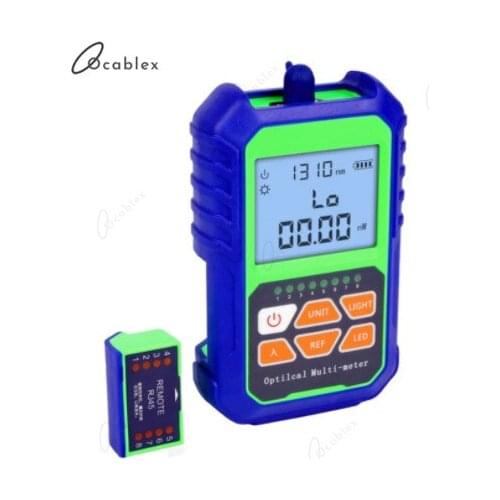 2 IN 1 High Accuracy Optical Power Meter with RJ45 Fiber Tester Self-Calibration with 6 Wavelengths