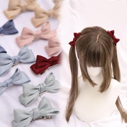 Handmade Sweet Lolita Girl Bowknot Hair Pin Hair Ornaments Lolita Girl HairClip B1589