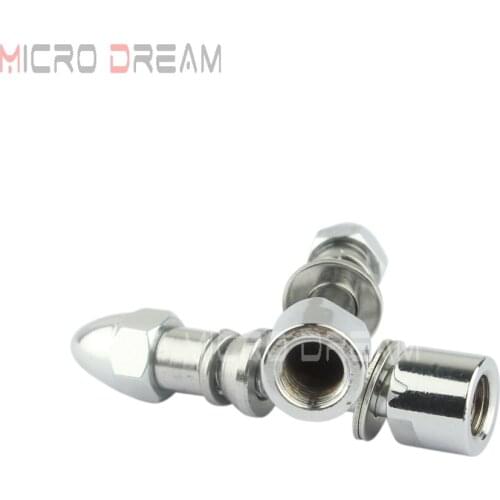 1 Pair Chrome Motorcycle Mirror Bolts For Harley Softail Dyna Touring Sportster Universal 5/16" Rear Side Mirror Adapter Bolt