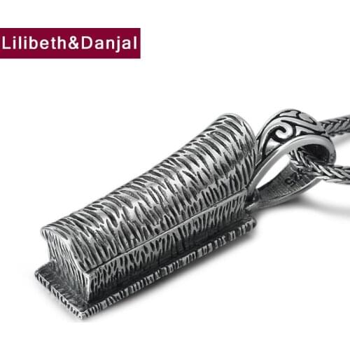 2019 Creative Coffin Promote the fortune Letter Pendant 100% 925 Sterling silver Jewelry Men Necklace Pendant Jewelry P20