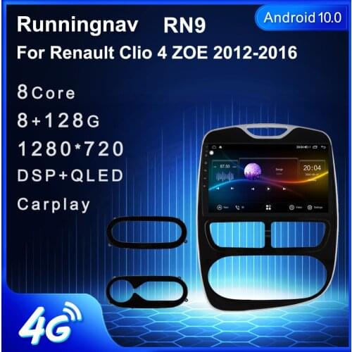 4G LTE Android 10.1 For Renault Clio 4 ZOE 2012-2016 Multimedia Stereo Car DVD Player Navigation GPS Radio