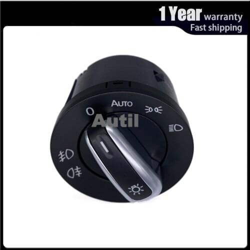5ND941431B Car Headlight Fog Lamp Control Switch Button for VW Golf Caddy Jetta Tiguan Touran Passat CC Scirocco 2004-2011