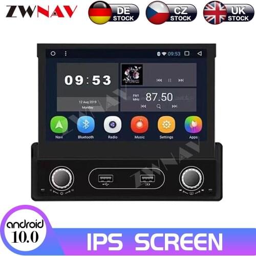 7 inch Android 10 Car Multimedia Player 1DIN Universal GPS Navigation Headunit Auto Radio Audio Stereo Support DSP IPS Screen