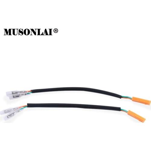 Motorcycle Turn Signal Indicator Light Adapter Plug Wire Connector for Kawasaki Z125 Z250 Z300 Z650 Z900