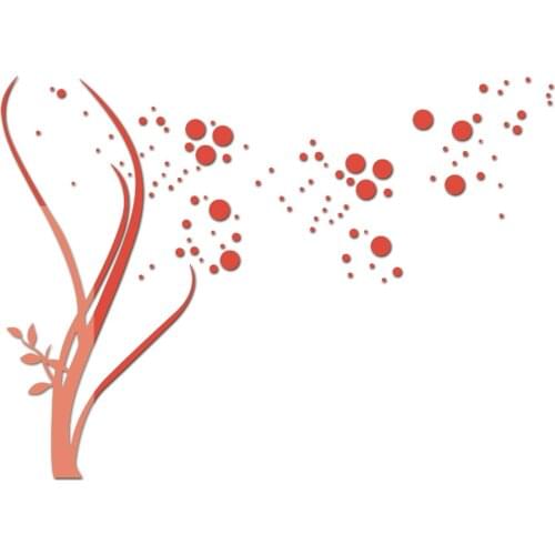 JM403 Acrylic Wolf Model Animal Crystal Mirror Wall Sticker Three-dimensional Wall Sticker Bedroom Living Room Decoration Sticke