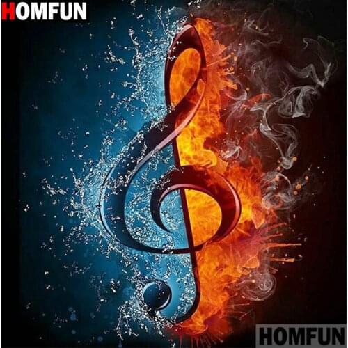 HOMFUN Full Square/Round Drill 5D DIY Diamond Painting "Note landscape" 3D Embroidery Cross Stitch 5D Home Decor Gift A17474