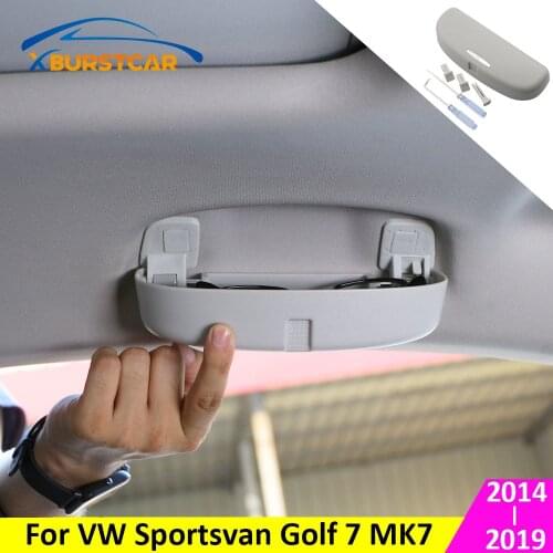 Xburstcar for Volkswagen VW Sportsvan Golf 7 MK7 2014 - 2019 Car Styling Sunglasses Holder Box Sun Glasses Storage Case