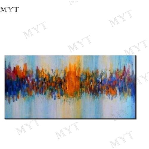 MYT Free Shipping Modern Wall Painting Hand-painted Abstract Pictures Oil Paintings on Canvas Home Decor Art Large Canvas