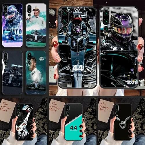 F1 Lewis Hamilton 44 Phone case For Huawei P Mate P10 P20 P30 P40 10 20 Smart Z Pro Lite 2019 black pretty Etui fashion cover