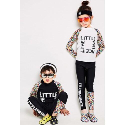 Childrens Swimwear For Girls 2020 Children Child Female Bikini Swimsuit Haiyishan Korea Large Boys Long Sleeve Pants Polyester