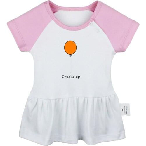 Dream Up Ballon Design Newborn Baby Girls Dresses Toddler Infant Cotton Clothes
