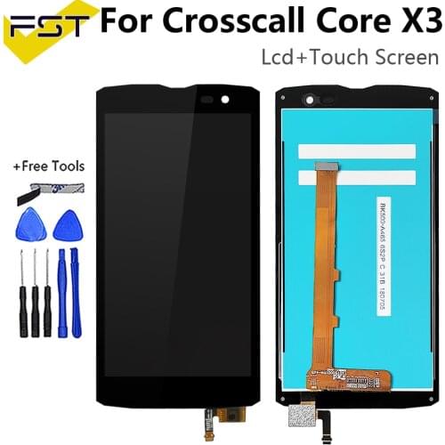 For CROSSCALL Core X3 X4 LCD Display With Touch Screen Digitizer Assembly For CROSSCALL Action X3 Display lcd Trekker X4