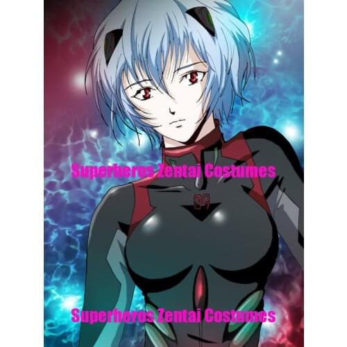 Black Rei Ayanami Cosplay Costume 3D Print EVA Plug Suit Anime movie 3.0 Rei Zentai Catsuit Bodysuit