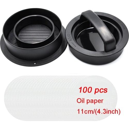 Kitchen ABS Cooking tool Hamburger Press Meat Pie Press Stuffed Burger Mold Maker with Baking Paper Liners Patty Pastry Tools