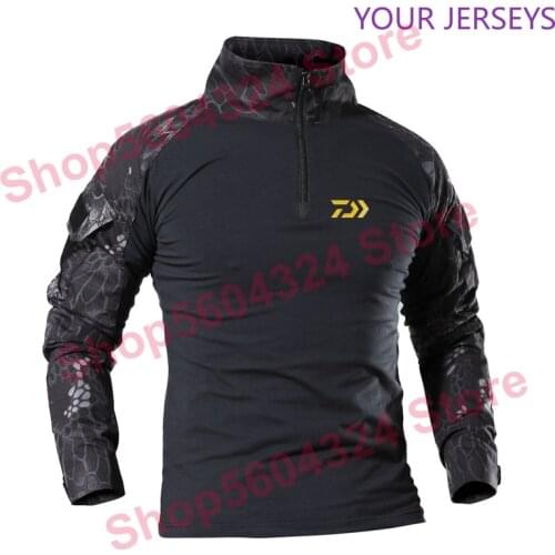 Daiwa Fishing Clothes Summer Sun Protection T Shirt Army Breathable Anti-Mosquito Outdoor Camping Travel