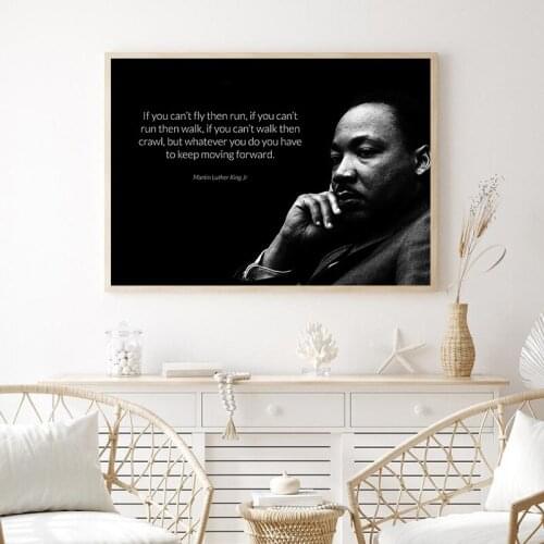 Martin Luther King Jr Inspirational Quote Canvas Painting Motivational Poster Gifts Wall Art Prints Office Home Room Decoration