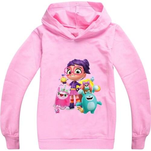 Fashion Abby Hatche Baby Boys Girls Sweatshirts Cotton Brief Kids Hoodies Cartoon Print Children Clothes Long Sleeve Sweatshirt