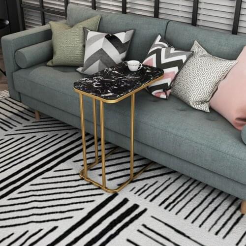 Nordic Light Luxury Side Table Sofa Side Cabinet Bedside Table Living Room Mini Coffee Table Light Bedroom Square Table