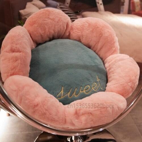 Sunflower Cartoon Cushion Hanging Basket Birds Nest Cradle Bubble Chair Cushion Soft and Non-slip Tatami Cushions 70CM